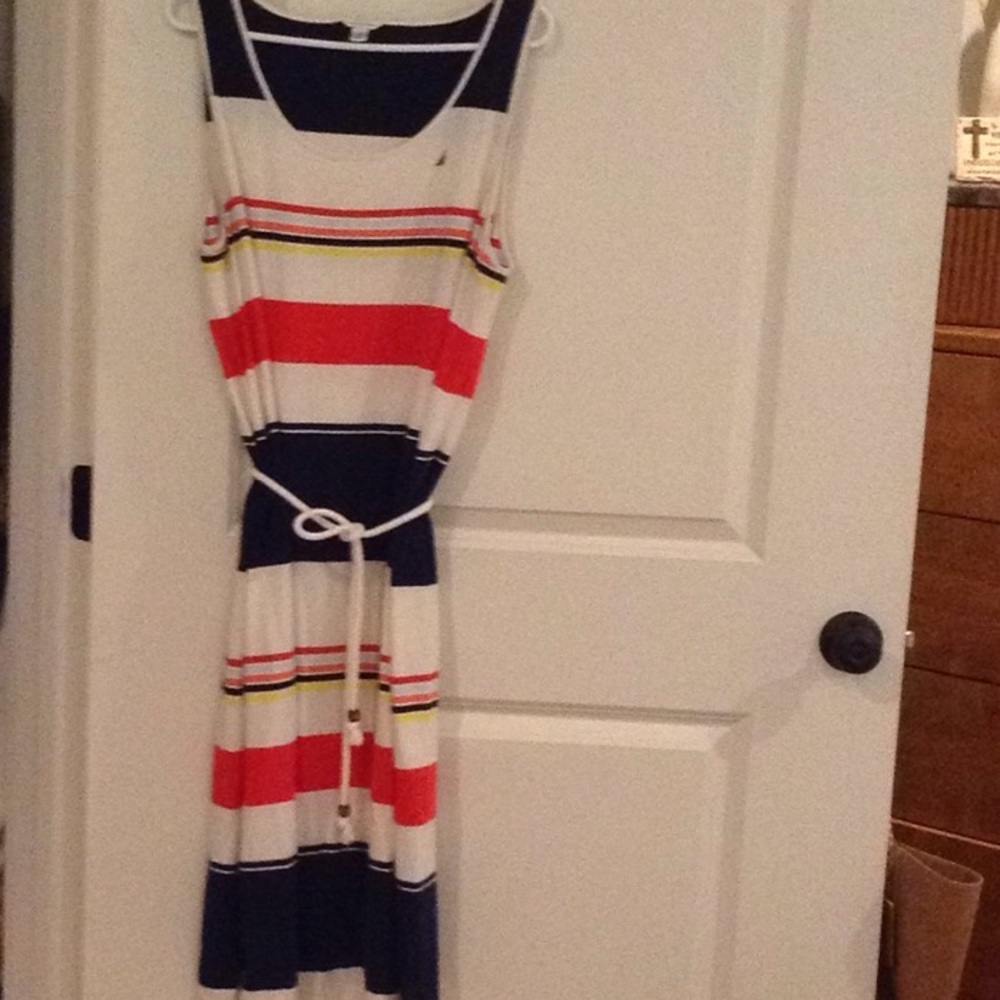 Nautica Extra Large Maxi Dress With Rope Belt